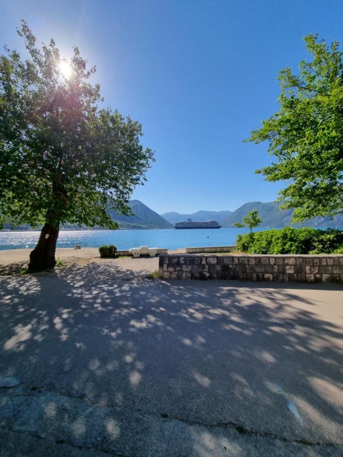 Apartment On The Shore Of The Bay Of Kotor With Free Wi-Fi Buitenkant foto
