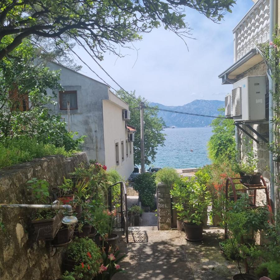 Apartment On The Shore Of The Bay Of Kotor With Free Wi-Fi Buitenkant foto